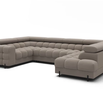 Designer-Sofagarnitur für U KALANI – Dunkelbeige, echtes Design