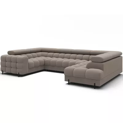Designer-Sofagarnitur für U KALANI – Dunkelbeige, echtes Design