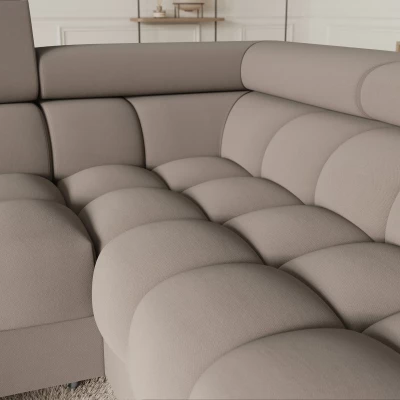 Designer-Sofagarnitur für U KALANI – Dunkelbeige, echtes Design