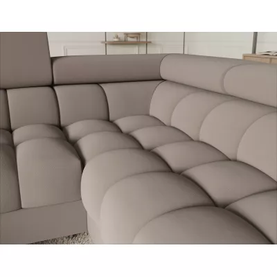 Designer-Sofagarnitur für U KALANI – Dunkelbeige, echtes Design