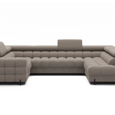 Designer-Sofagarnitur für U KALANI – Dunkelbeige, echtes Design