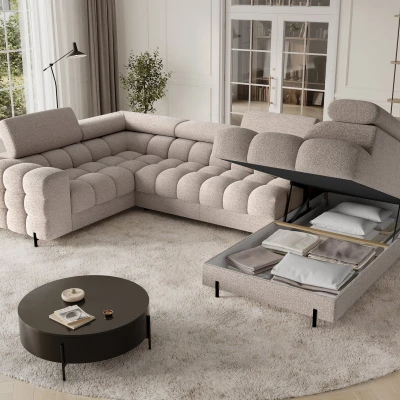 Designer-Sofagarnitur für U KALANI – grau-beige, echtes Design