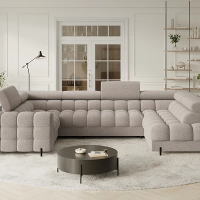 Designer-Sofagarnitur für U KALANI – grau-beige, echtes Design