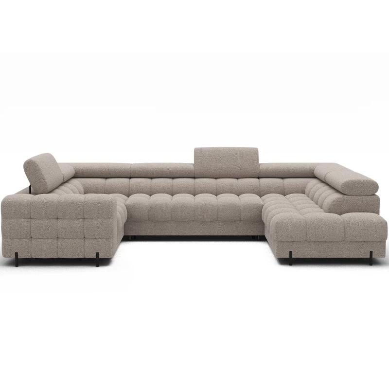 Designer-Sofagarnitur für U KALANI – grau-beige, echtes Design