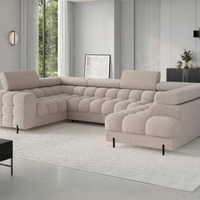 Designer-Sofagarnitur für U KALANI – grau-beige, echtes Design