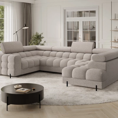 Designer-Sofagarnitur für U KALANI – grau-beige, echtes Design