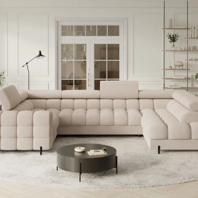 Designer-Sofagarnitur für U KALANI – hellbeige, echtes Design