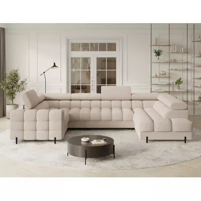 Designer-Sofagarnitur für U KALANI – hellbeige, echtes Design