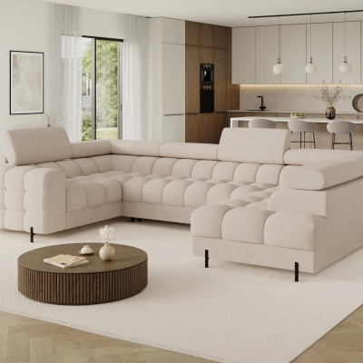 Designer-Sofagarnitur für U KALANI – hellbeige, echtes Design