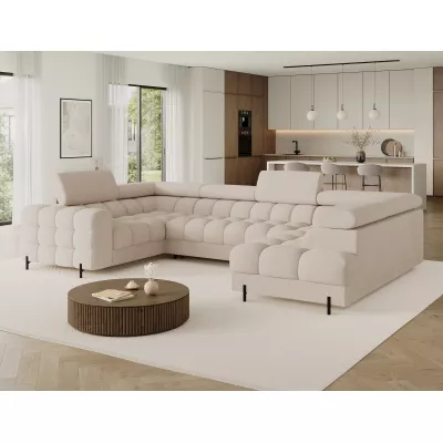 Designer-Sofagarnitur für U KALANI – hellbeige, echtes Design