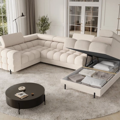 Designer-Sofagarnitur für U KALANI – hellbeige, echtes Design