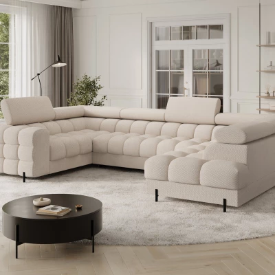 Designer-Sofagarnitur für U KALANI – hellbeige, echtes Design