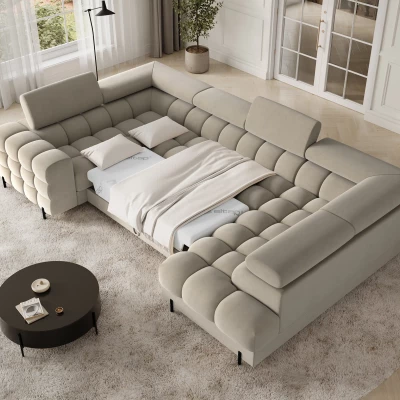 Designer-Sofagarnitur für U KALANI – beige, echtes Design