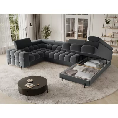 Designer-Sofagarnitur für U KALANI – Dunkelgrau, echtes Design