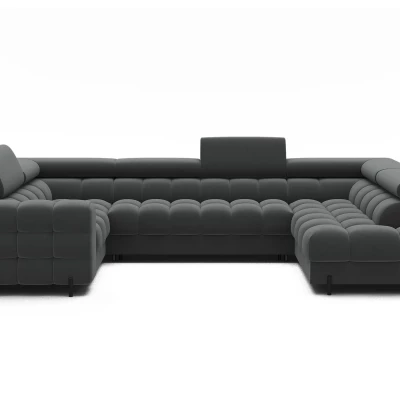 Designer-Sofagarnitur für U KALANI – Dunkelgrau, echtes Design