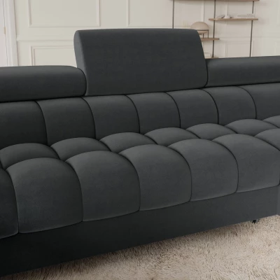 Designer-Sofagarnitur für U KALANI – Dunkelgrau, echtes Design