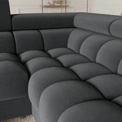 Designer-Sofagarnitur für U KALANI – Dunkelgrau, echtes Design
