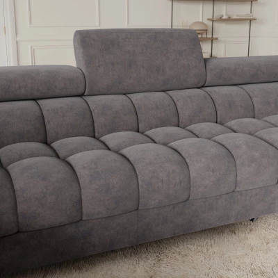 Designer-Sofagarnitur für U-förmige Sitzgruppe KALANI – grau, echtes Design