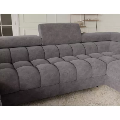 Designer-Sofagarnitur für U-förmige Sitzgruppe KALANI – grau, echtes Design