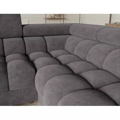 Designer-Sofagarnitur für U-förmige Sitzgruppe KALANI – grau, echtes Design