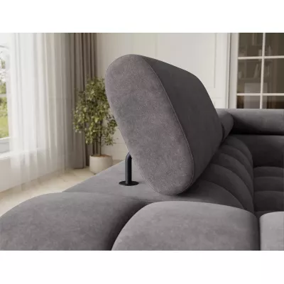 Designer-Sofagarnitur für U-förmige Sitzgruppe KALANI – grau, echtes Design