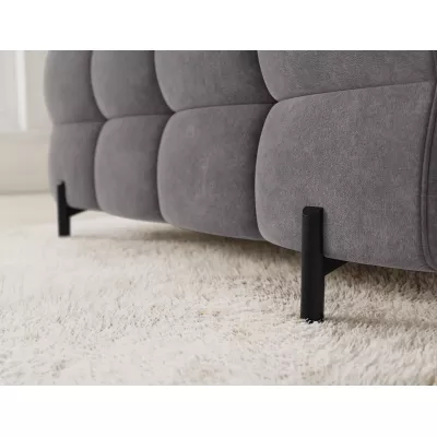 Designer-Sofagarnitur für U-förmige Sitzgruppe KALANI – grau, echtes Design