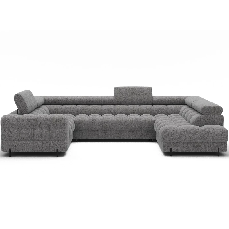 Designer-Sofagarnitur für U KALANI – hellgrau, echtes Design