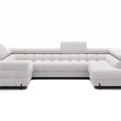 Designer-Sofagarnitur für U-förmige Sitzgruppe KALANI – weiß, echtes Design