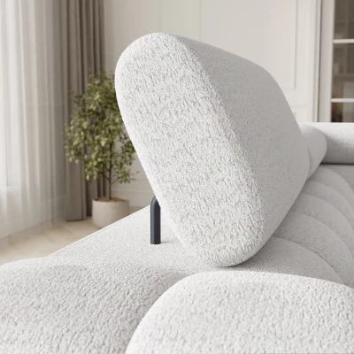 Designer-Sofagarnitur für U-förmige Sitzgruppe KALANI – weiß, echtes Design