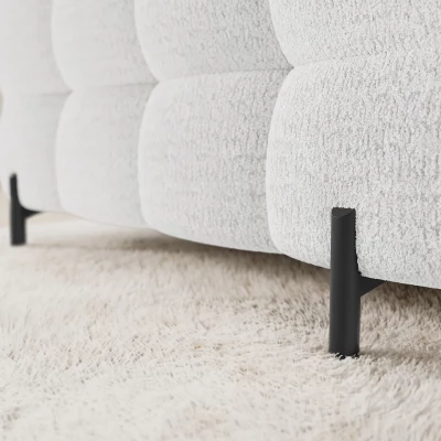Designer-Sofagarnitur für U-förmige Sitzgruppe KALANI – weiß, echtes Design