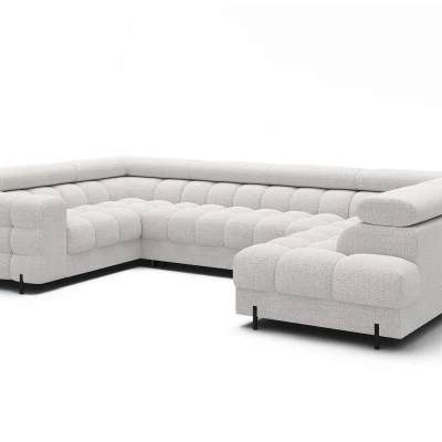 Designer-Sofagarnitur für U-förmige Sitzgruppe KALANI – weiß, echtes Design