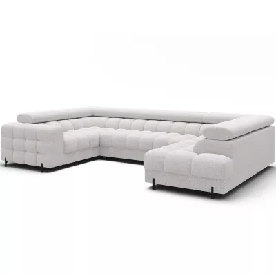 Designer-Sofagarnitur für U-förmige Sitzgruppe KALANI – weiß, echtes Design