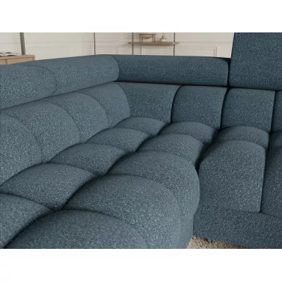 Designer-Sofagarnitur für U-förmige Räume KALANI – blau, linke Ausführung