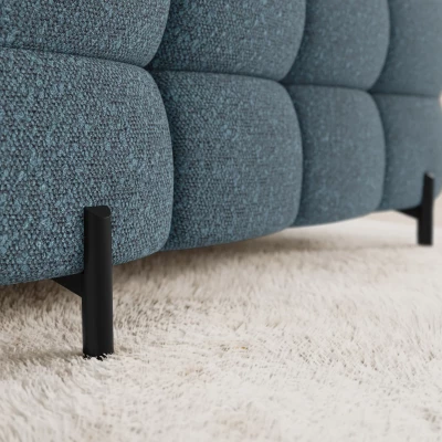 Designer-Sofagarnitur für U-förmige Räume KALANI – blau, linke Ausführung