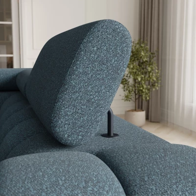 Designer-Sofagarnitur für U-förmige Räume KALANI – blau, linke Ausführung