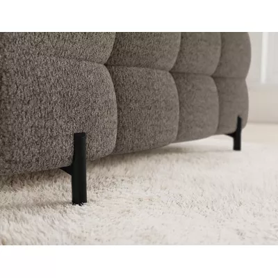 Designer-Sofagarnitur für U-förmige Räume, KALANI – graubraun, linke Ausführung