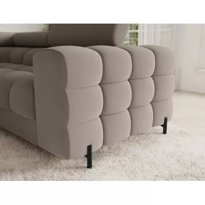 Designer-Sofagarnitur für U-förmige Sitzgruppe KALANI – Dunkelbeige, linke Ausführung