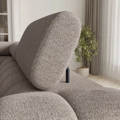 Designer-Sofagarnitur für U KALANI – grau-beige, linke Ausführung