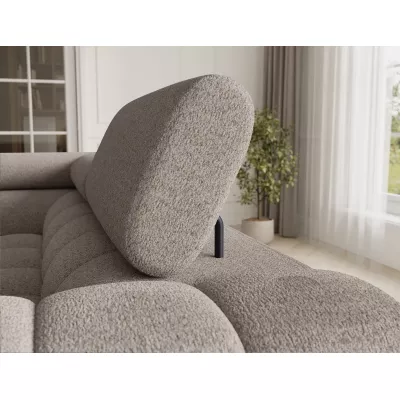 Designer-Sofagarnitur für U KALANI – grau-beige, linke Ausführung
