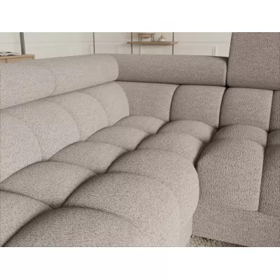 Designer-Sofagarnitur für U KALANI – grau-beige, linke Ausführung