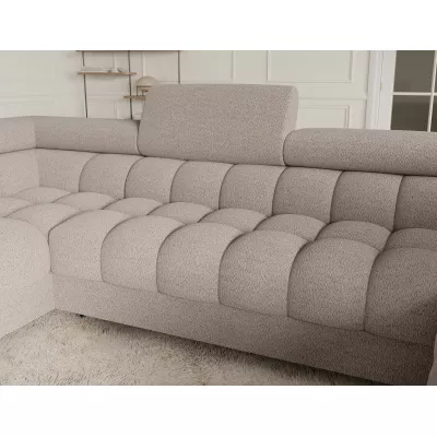 Designer-Sofagarnitur für U KALANI – grau-beige, linke Ausführung