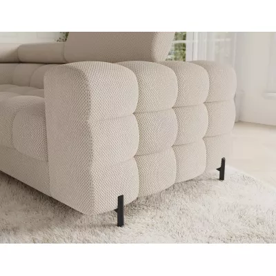Designer-Sofagarnitur für U-förmige Sitzgruppe KALANI – hellbeige, linke Ausführung