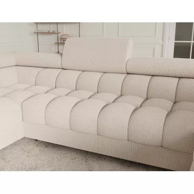 Designer-Sofagarnitur für U-förmige Sitzgruppe KALANI – hellbeige, linke Ausführung