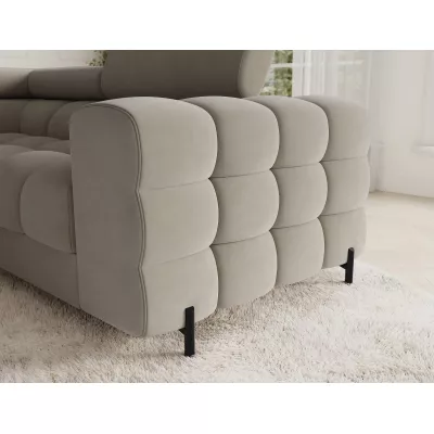 Designer-Sofagarnitur für U-förmige Sitzgruppe KALANI – beige, linke Ausführung