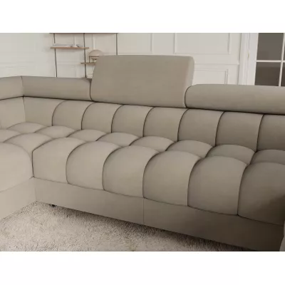 Designer-Sofagarnitur für U-förmige Sitzgruppe KALANI – beige, linke Ausführung