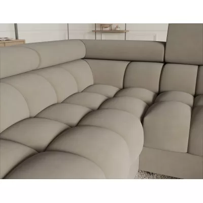 Designer-Sofagarnitur für U-förmige Sitzgruppe KALANI – beige, linke Ausführung