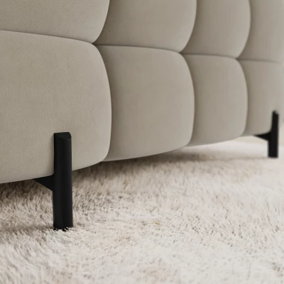 Designer-Sofagarnitur für U-förmige Sitzgruppe KALANI – beige, linke Ausführung