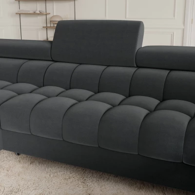 Designer-Sofagarnitur für U KALANI – dunkelgrau, linke Ausführung