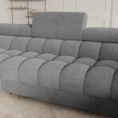 Designer-Sofagarnitur für U-förmige Sitzgruppe KALANI – hellgrau, linke Ausführung