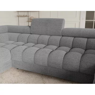 Designer-Sofagarnitur für U-förmige Sitzgruppe KALANI – hellgrau, linke Ausführung